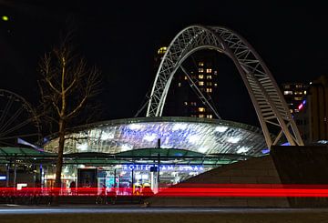 Rotterdam by Night; Station Rotterdam Blaak van Astrid Luyendijk