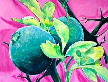 wilde zitronen  90x120cm