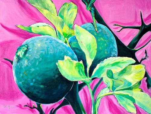 wild lemons 90x120cm
