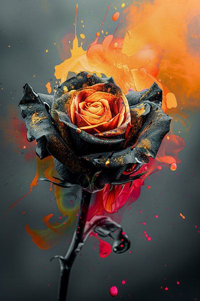 Cosmic fire by Klaus Tesching - Art-AI