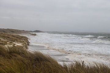 Windkracht 10, storm op zee van Jim De Sitter