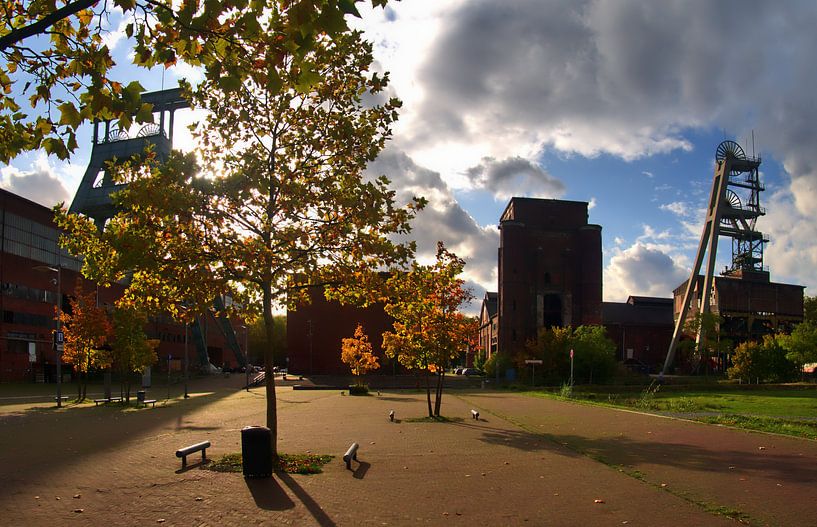 Herfstpanorama van de mijn van Edgar Schermaul