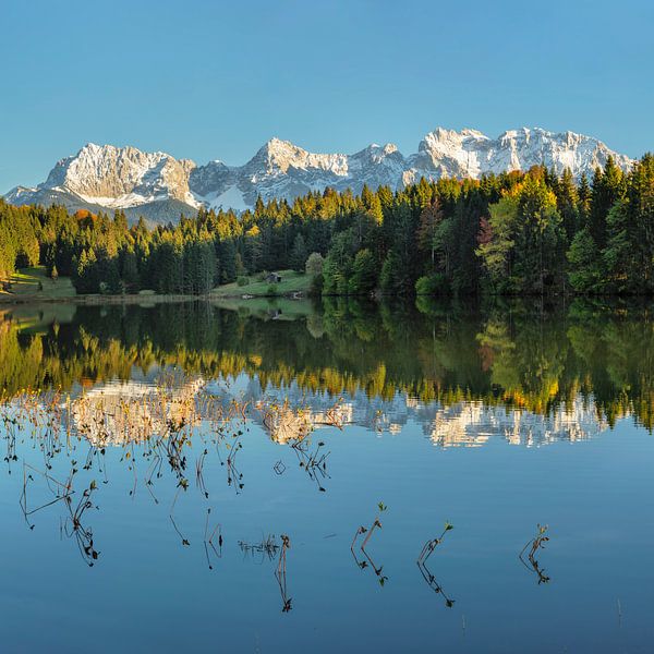 Geroldsee and Karwendel mountains at sunset by Markus Lange