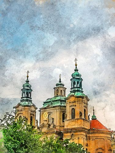 Praagse aquarelkunst #Praag
