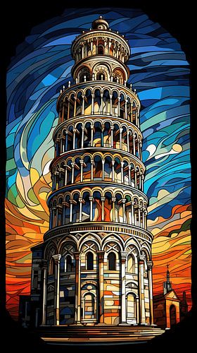 Pisa (glas in lood)