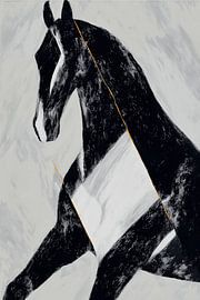 Geometrisches Pferd in Bewegung von Chromatic Storm Studio