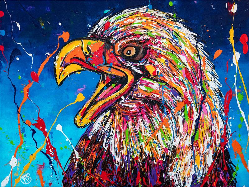 Bunter Adler von Happy Paintings / Renata Rolefes