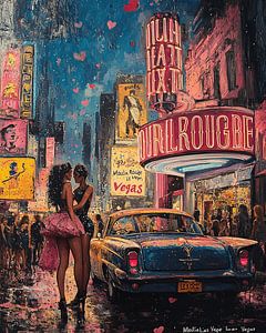 Einbruch der Dunkelheit im Moulin Rouge