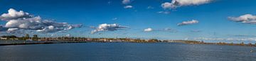Enkhuizen skyline from the dyke. by Brian Morgan