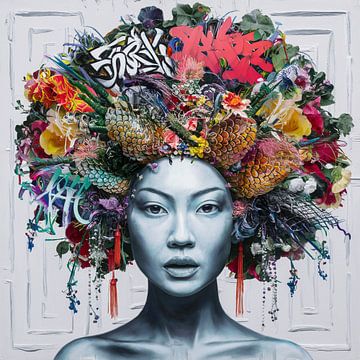 Asia Girl - Street Art - Urban 19