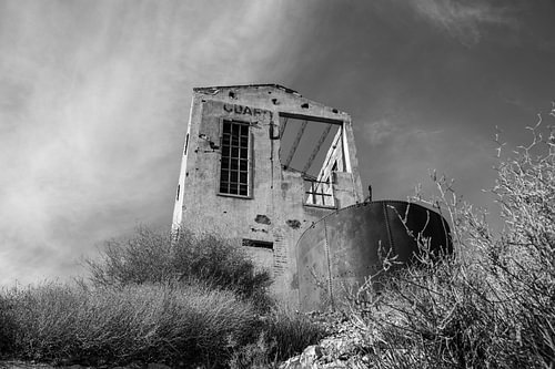 Photo of an old industrial abandoned building