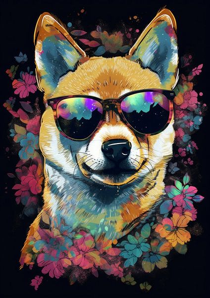 Shiba pop art 2 par DNH Expressions