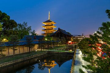 Malerische Impression des To-ji am Abend