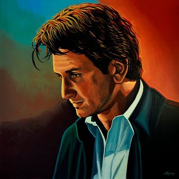 Sean Penn Gemälde von Paul Meijering