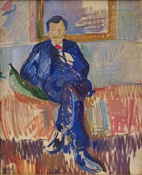 Portret van de schilder Karl Schou (1909 - 1913) van Peter Balan