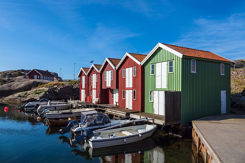 Blick auf den Ort Smögen in Schweden von Rico Ködder