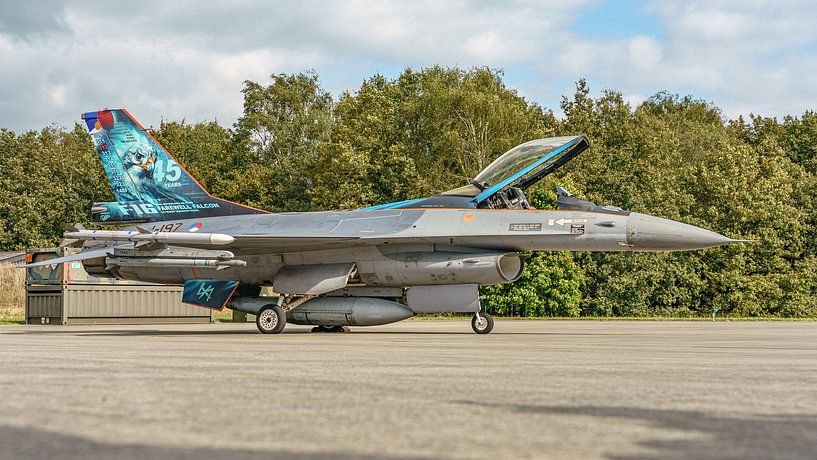 General Dynamics F-16A of the Royal Air Force. by Jaap van den Berg