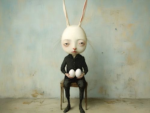 Easter bunny portrait