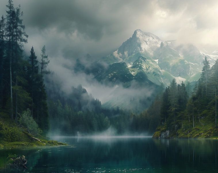 Mystische Landschaft von fernlichtsicht