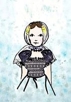 Zeeland girl in Zeeland costume