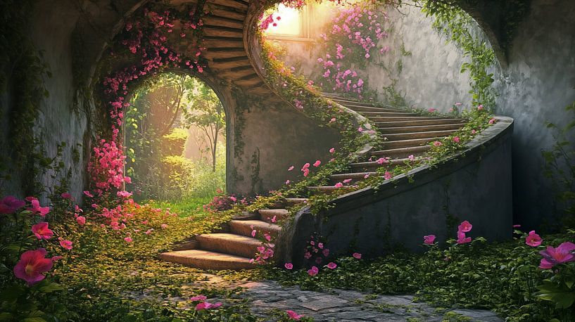The abandoned staircase by Black Coffee
