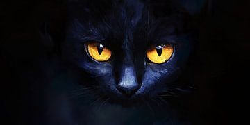 Black cat by Lauri Creates