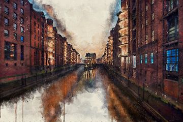 Speicherstadt - Hamburg wie gemalt von Das-Hamburg-Foto