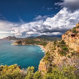 Malerische Küste der Insel Korsika im Mittelmeer. von Voss Fine Art Fotografie