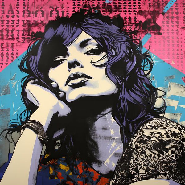 Street art portrait by Peter Balan