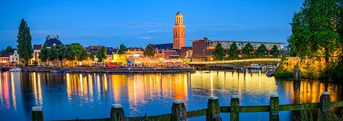 Zwolle zomeravond aan het Zwarte Water