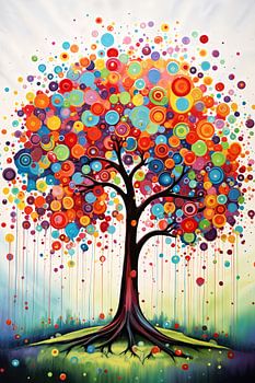 Bunter Baum des Lebens