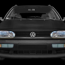 VW Golf 3 in black von aRi F. Huber