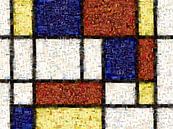 Mondrian inspiriertes Mosaik von Atelier Liesjes Miniaturansicht