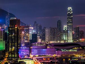 Hong Kong skyline van Albert Dros