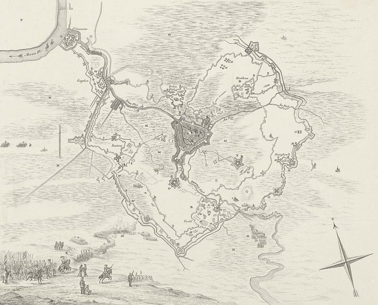 Johann Peter Berghaus, Siege of Den Bosch, 1629 by Atelier Liesjes