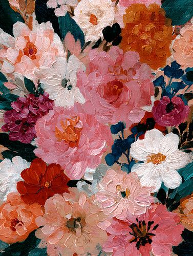 Botanische Compositie met Diepte en Contrast