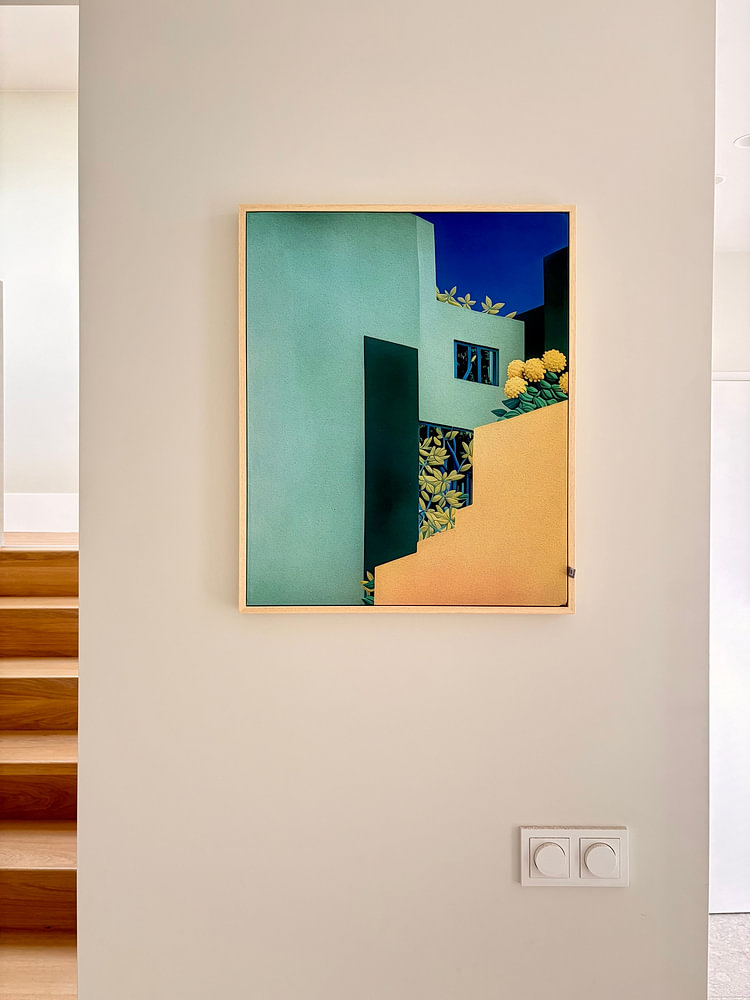 The mint green house, by Artclaud