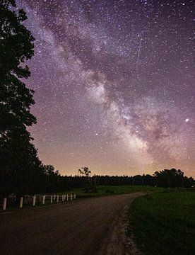 Meteoritenschauer durch die Milchstraße von Steven Valkenberg