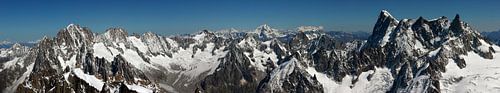 Panorama van de Alpen van Jc Poirot