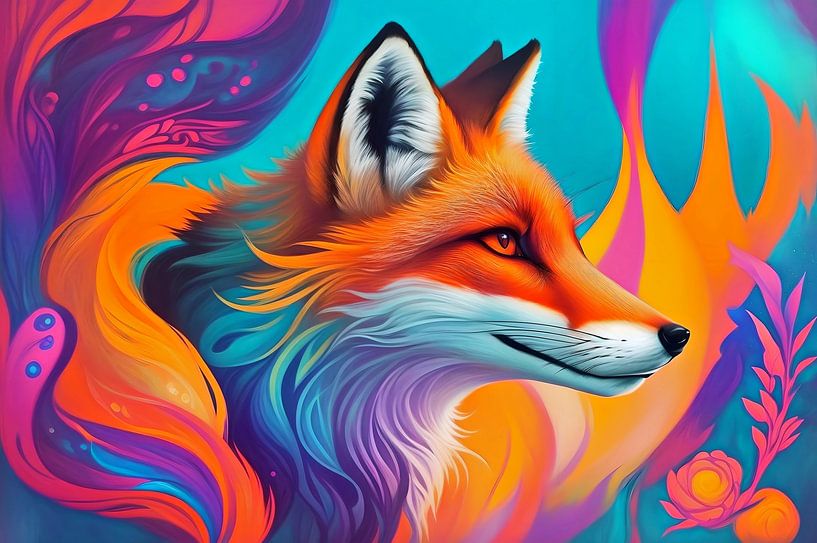 Surrealer Fuchs II von DeVerviersBelgium