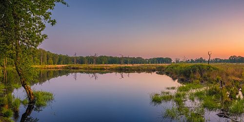 Panorama van een zonsopkomst in Appelbergen