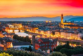 Zonsondergang in Florence