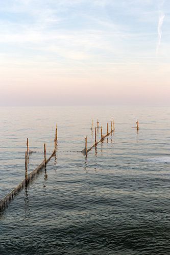 Zonsondergang op IJsselmeer