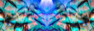 Smart Blue Pop Art Panorama von FRESH Fine Art