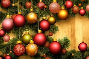Christbaumkugeln Hintergrund ,Illustration