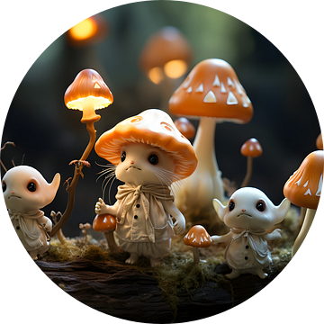 Ontmoeting bij de paddenstoelen van Heike Hultsch