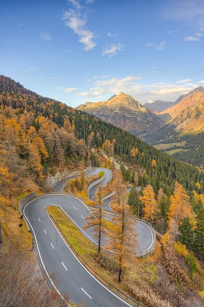 Maloja Pass in Switzerland by Michael Valjak