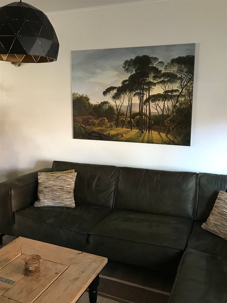 Italienische Landschaft mit Schirmpinien, Hendrik Voogd 