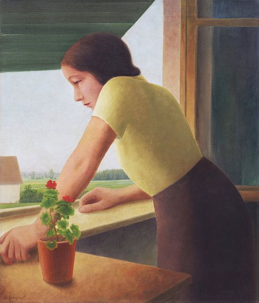Georg Schrimpf, Uitkijkend, 1932 van Atelier Liesjes