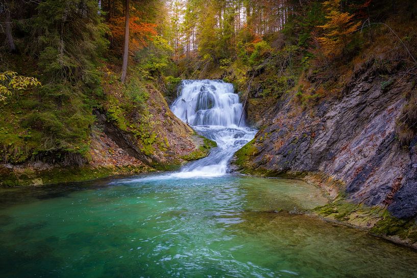 Waterfall in the Karwendel by Martin Wasilewski